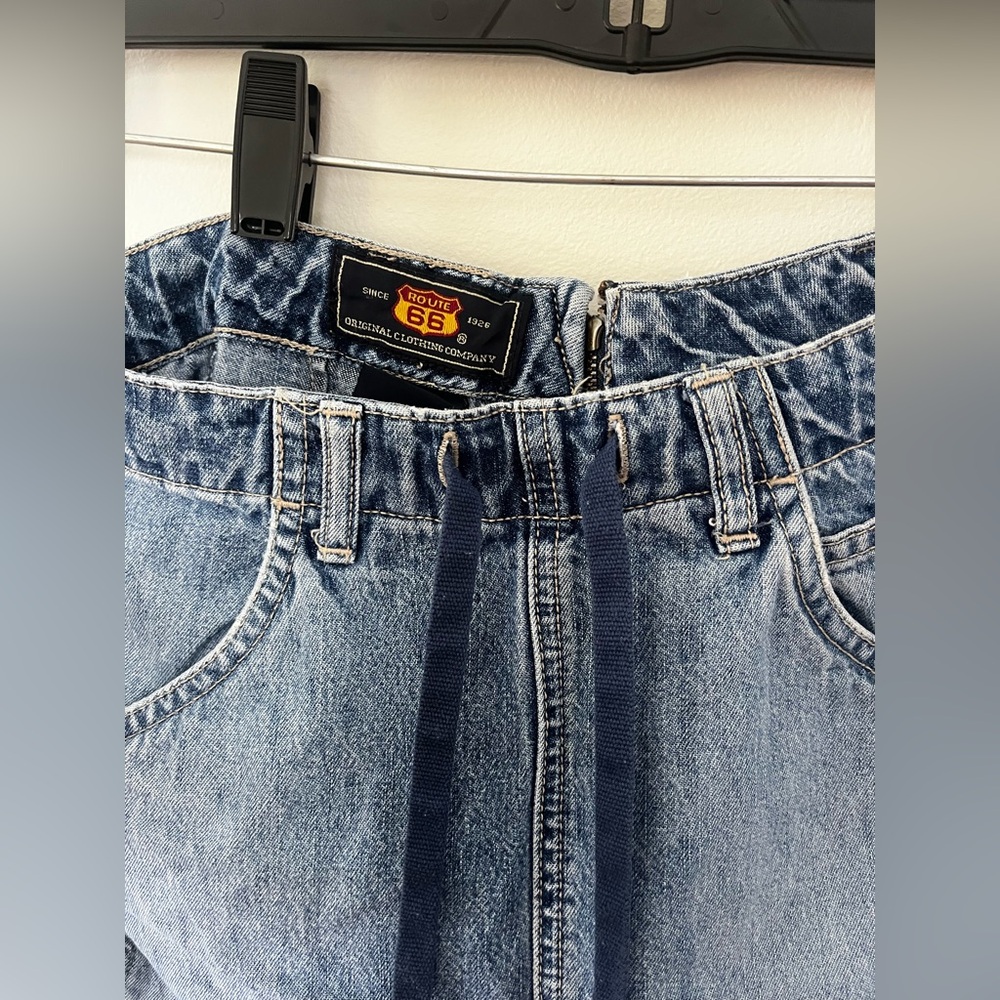 Route 66 Light Blue Denim Skirt